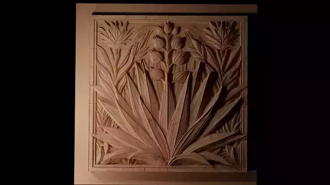 Blue Agave CNC 3d Print High Relief Sand Casting 3D print model