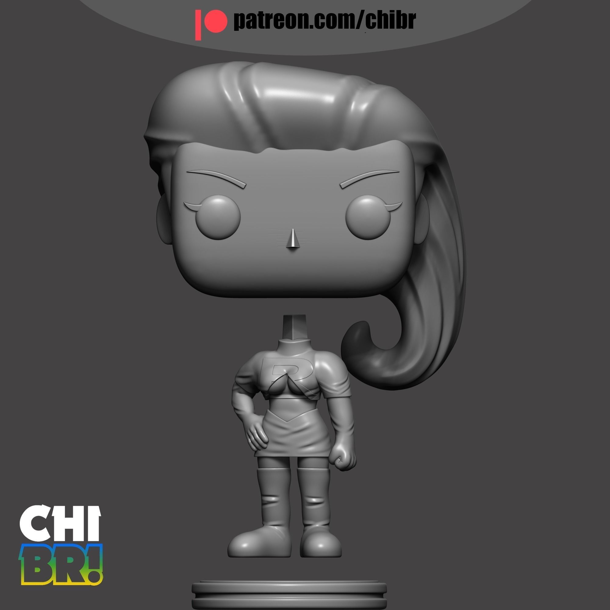 JESSIE and ARBOK - POKEMON - FUNKO 3D print model_6