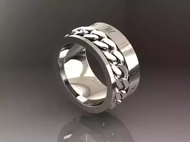 ring clock 3D print model