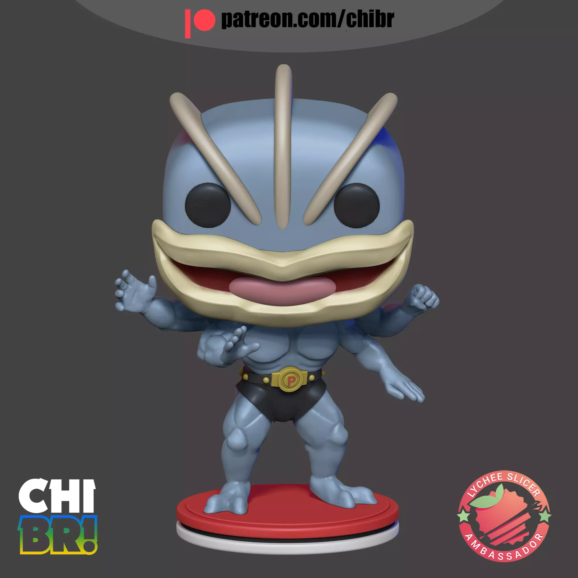 MACHAMP - POKEMON - FUNKO 3D print model