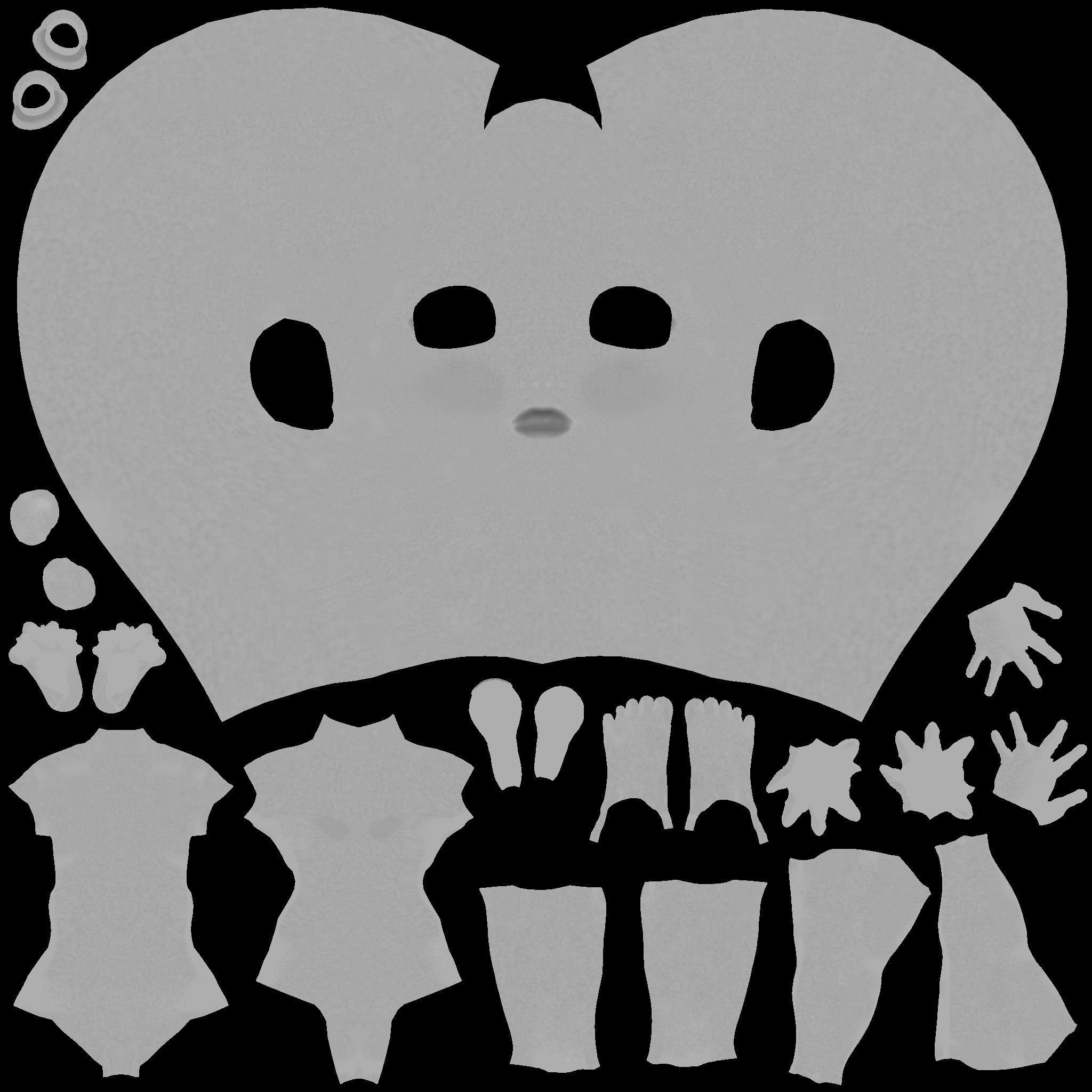 Hoor Cartoon Character Rigged in Blender low-poly 3d model Low-poly 3D model_12