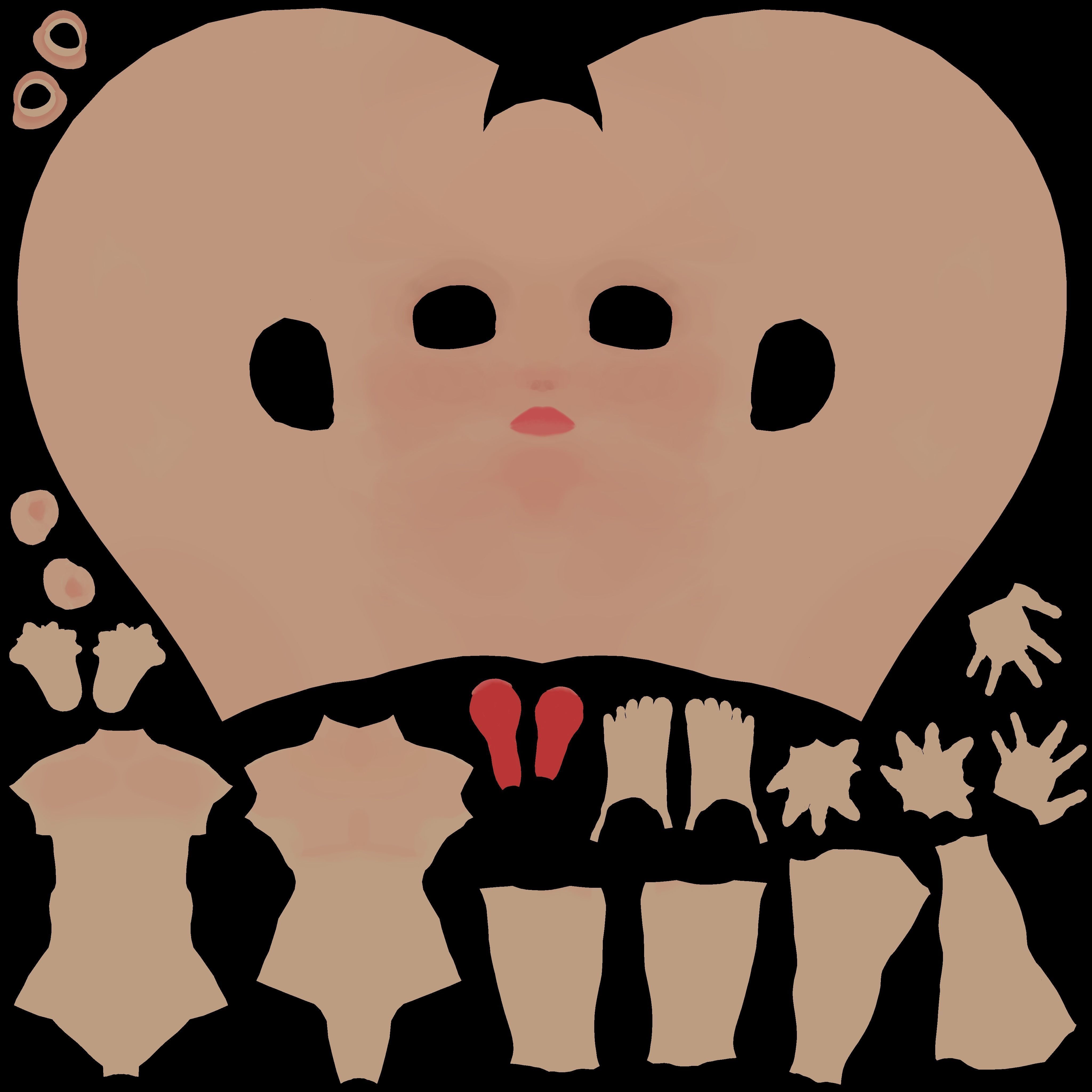 Hoor Cartoon Character Rigged in Blender low-poly 3d model Low-poly 3D model_13