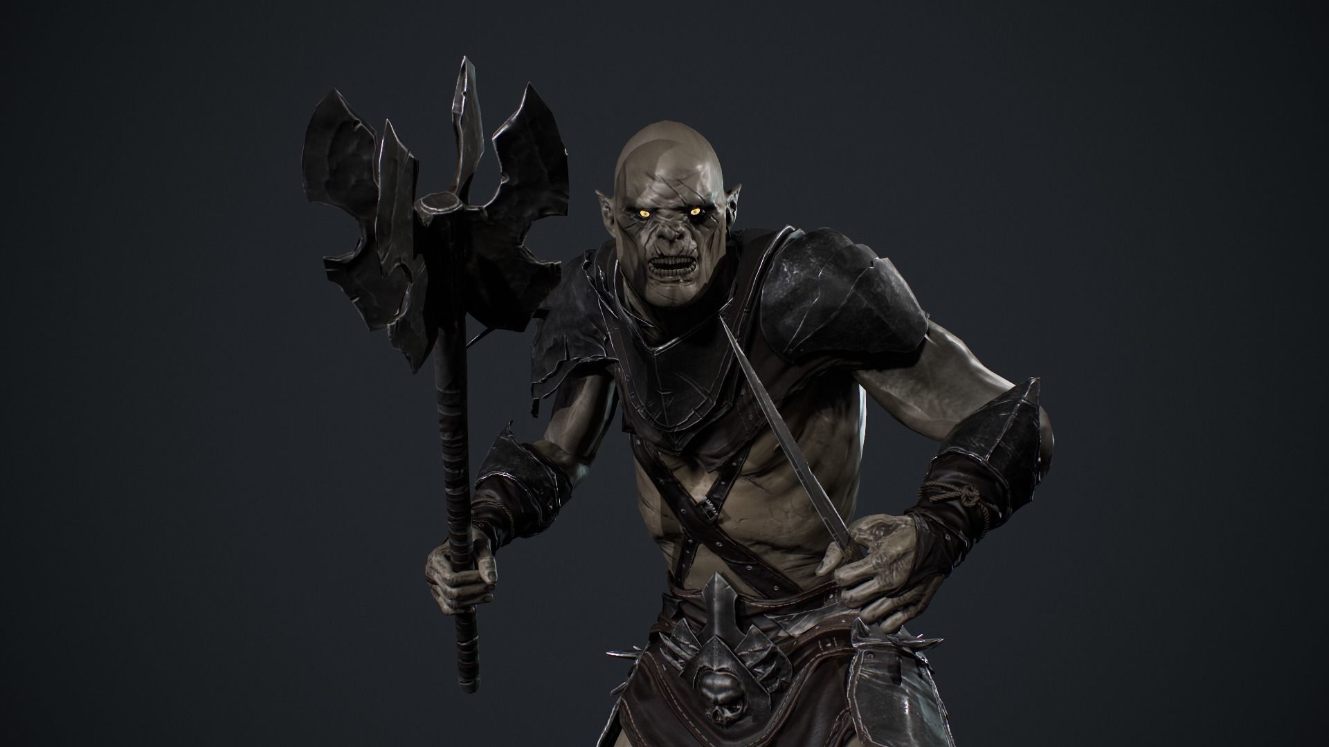 Orc Game ready Low-poly 3D model_18