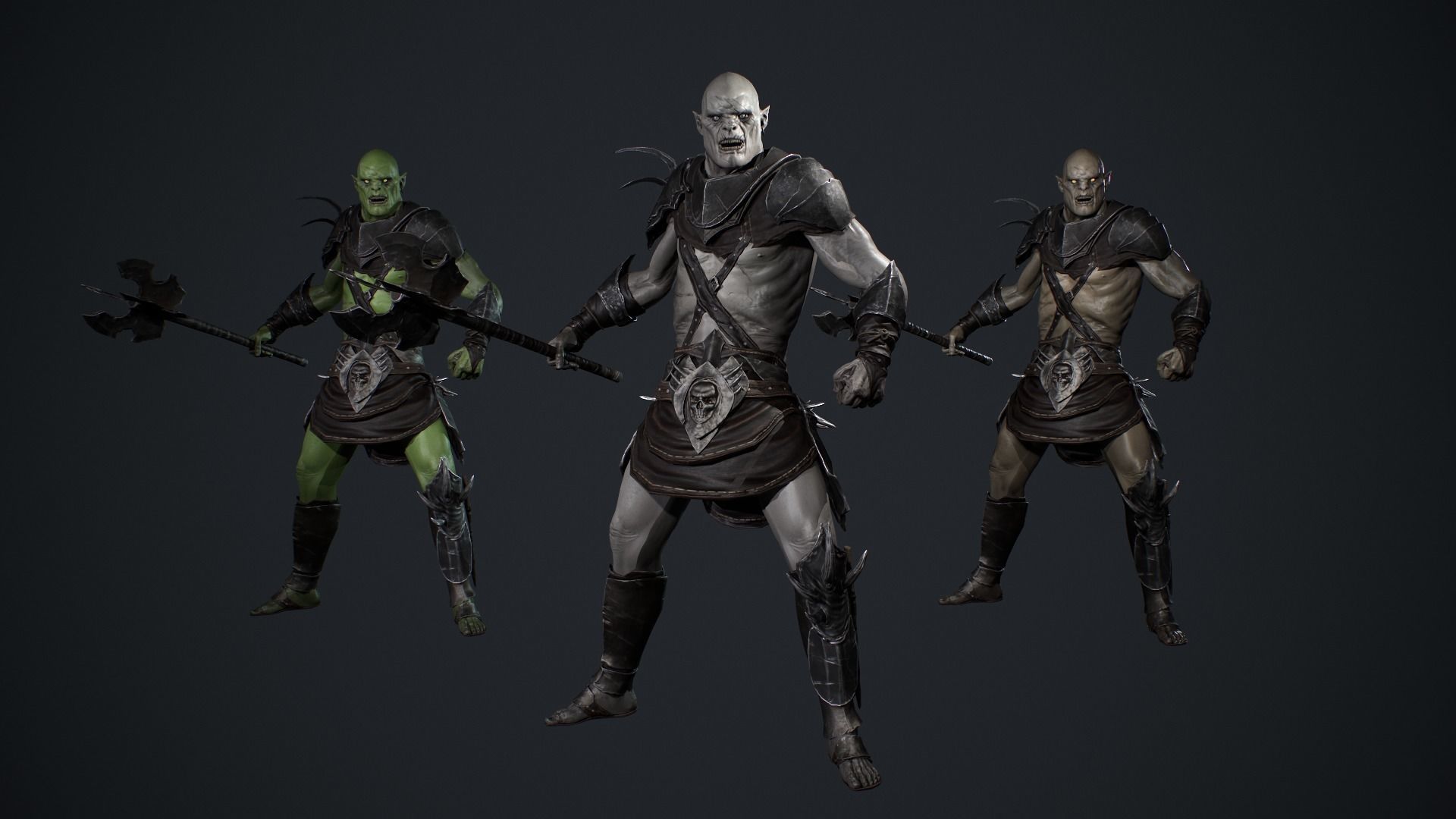Orc Game ready Low-poly 3D model_6
