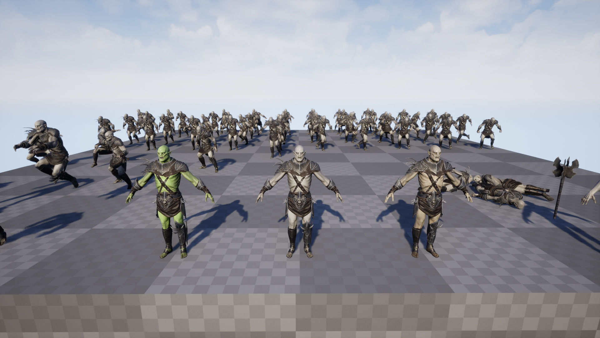 Orc Game ready Low-poly 3D model_19