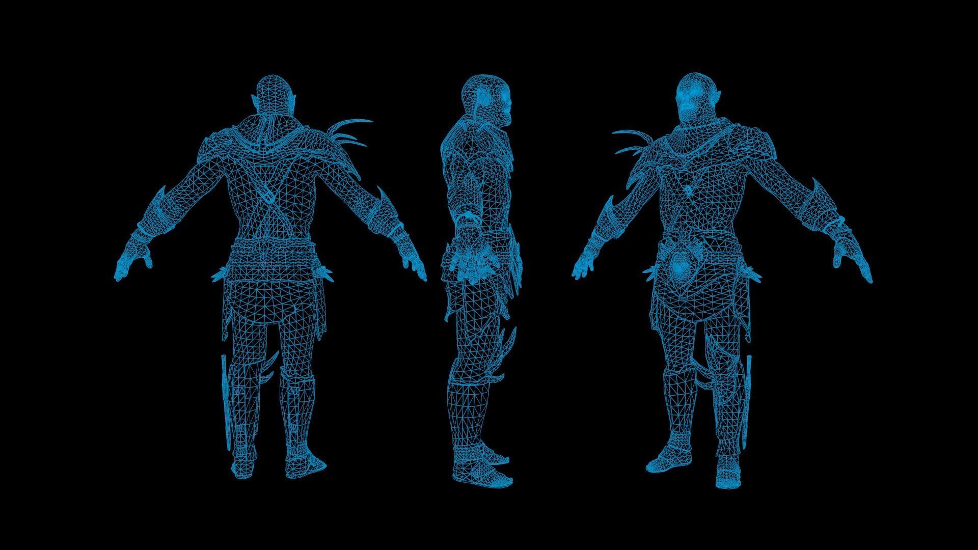 Orc Game ready Low-poly 3D model_10