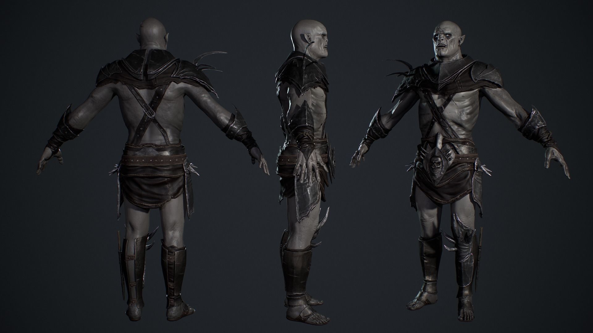 Orc Game ready Low-poly 3D model_7