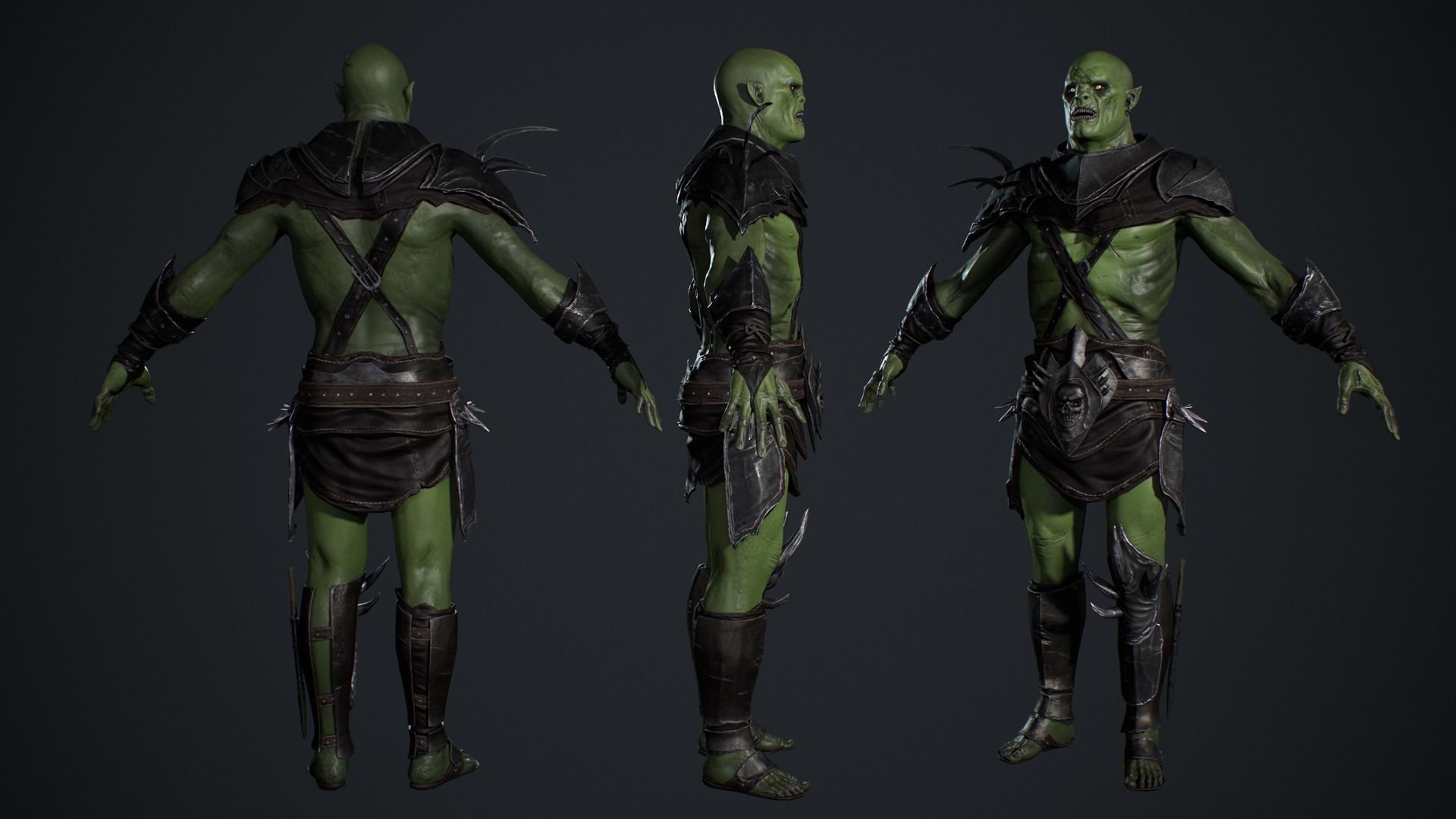 Orc Game ready Low-poly 3D model_8