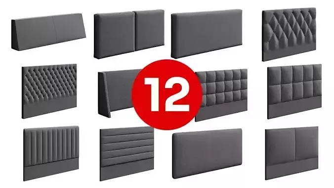 12 Headboars for Bed and 2 Bed bases