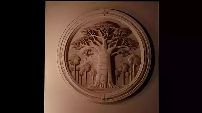 Baobab CNC 3d Print High Relief Sand Casting 3D print model