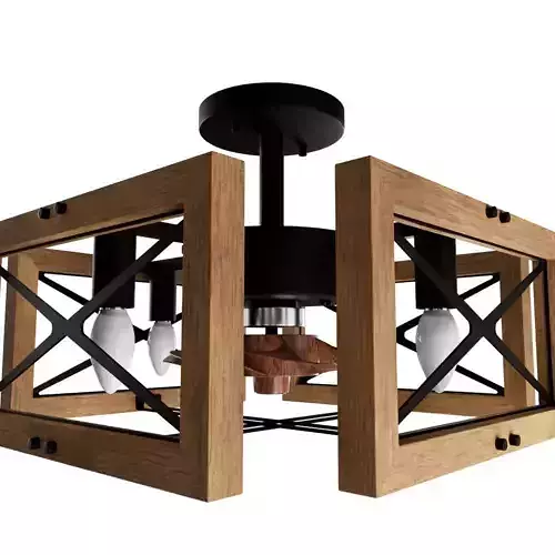 wooden Lighting fan 