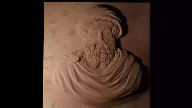 Aristotle CNC 3d Print High Relief Sand Casting 3D print model