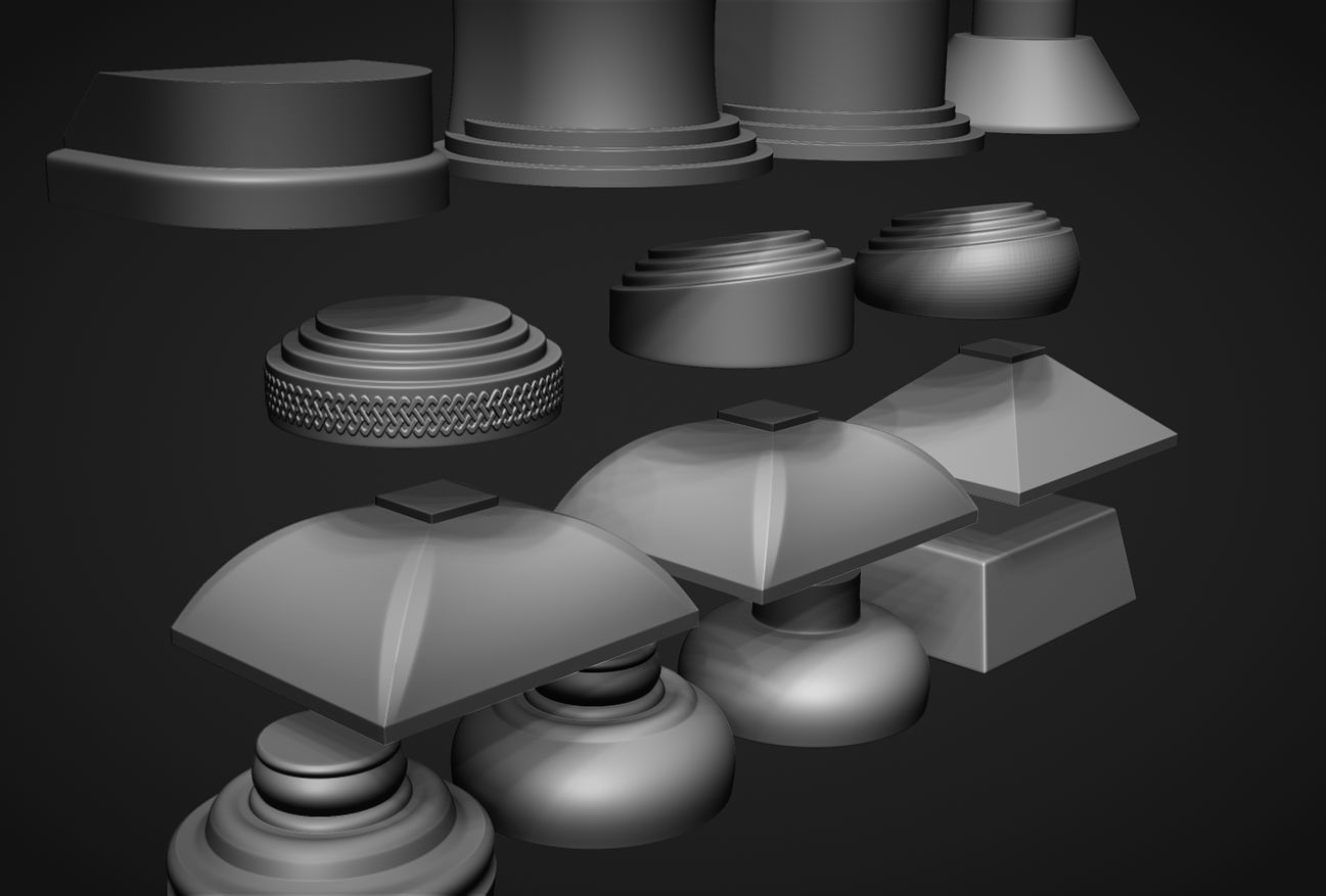 Award Bases set 3D print model_4