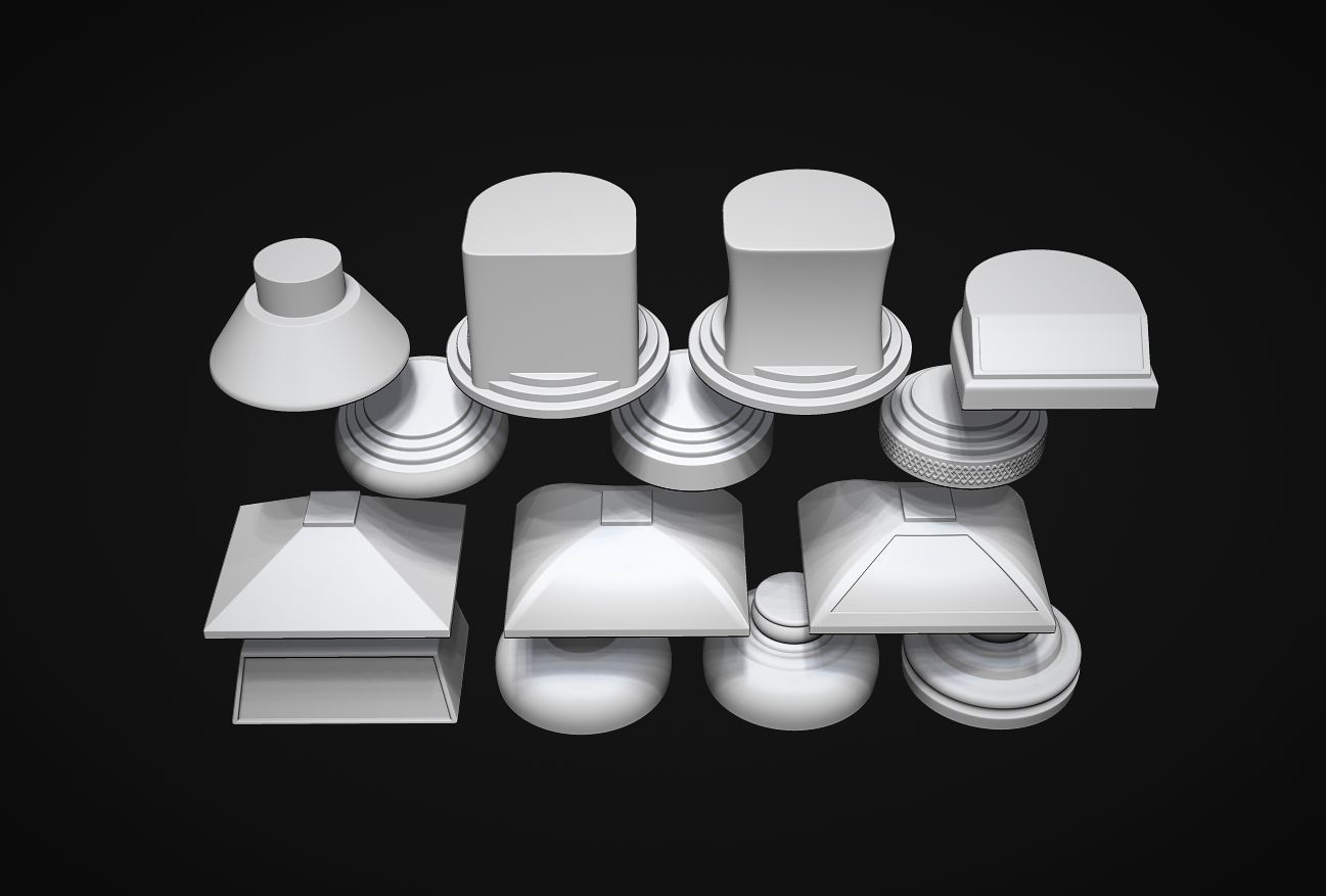 Award Bases set 3D print model_8