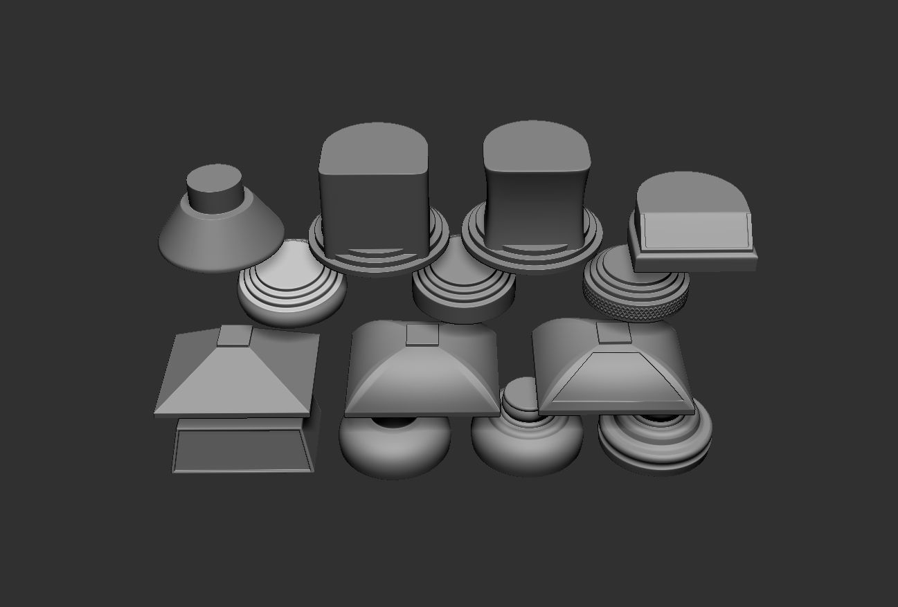 Award Bases set 3D print model_7