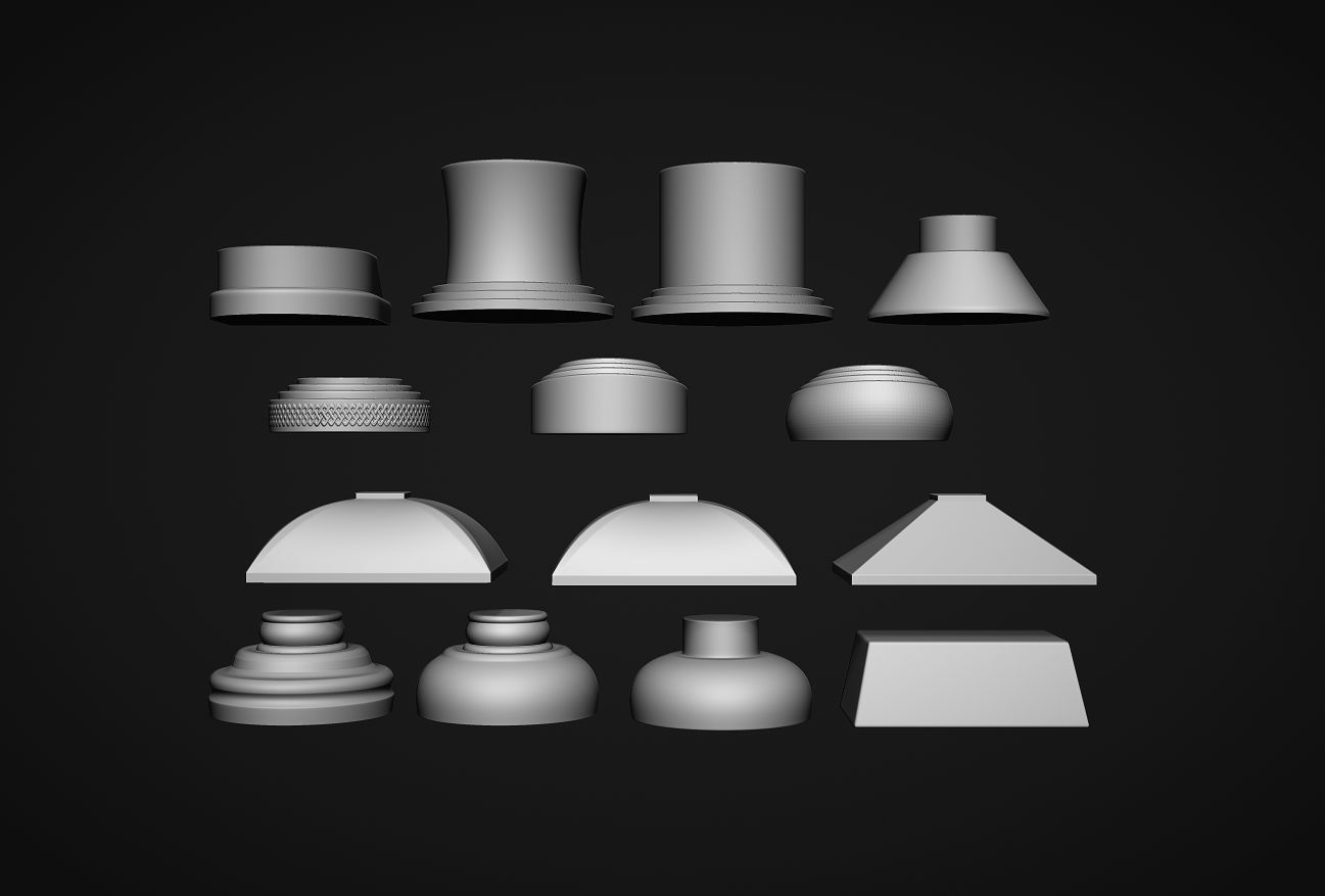 Award Bases set 3D print model_6