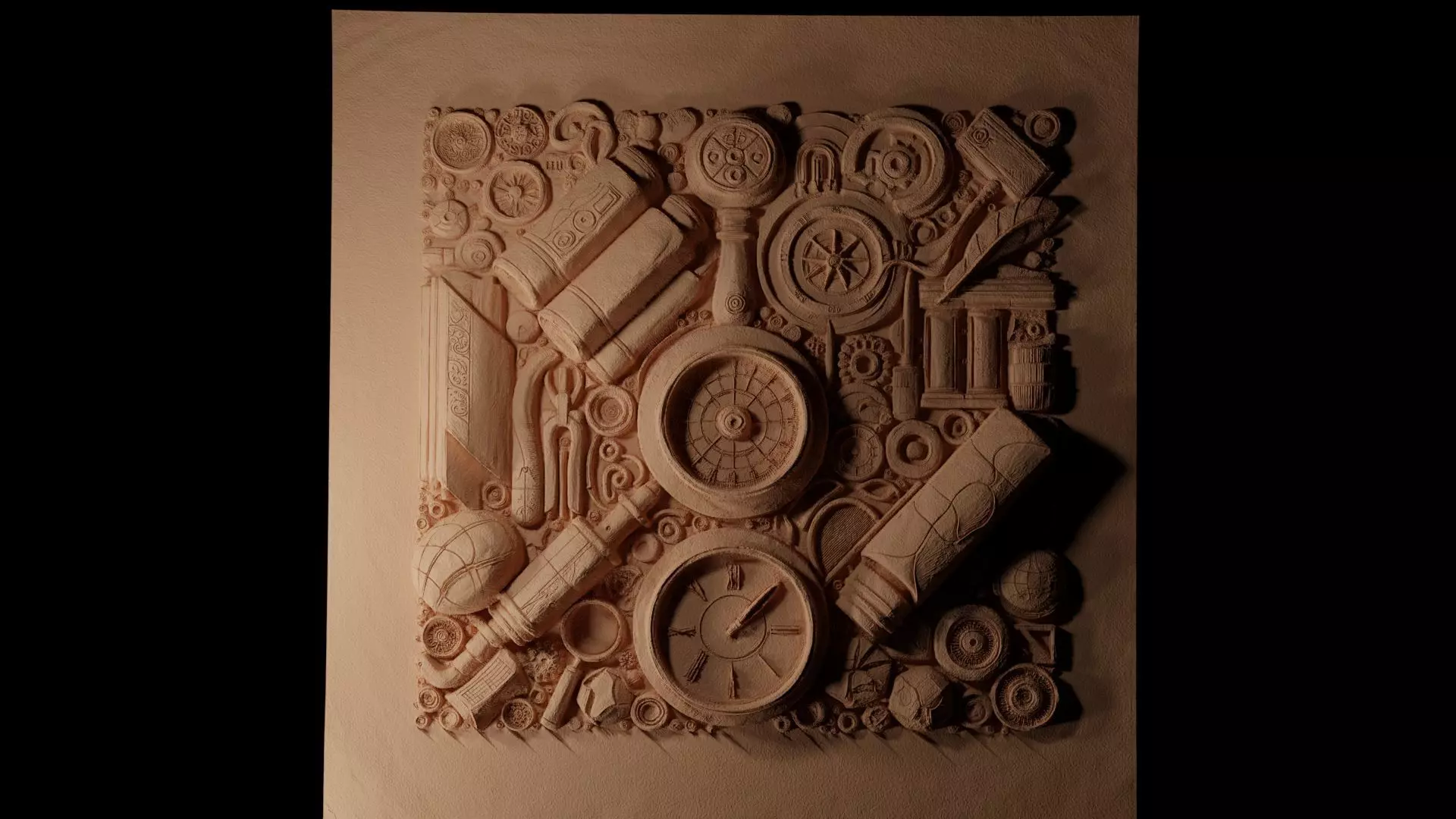 Archaeology CNC 3d Print High Relief Sand Casting 3D print model_0