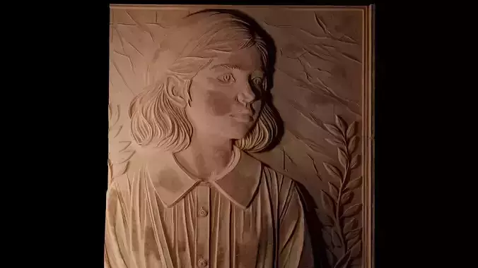 Anne Frank CNC 3d Print High Relief Sand Casting