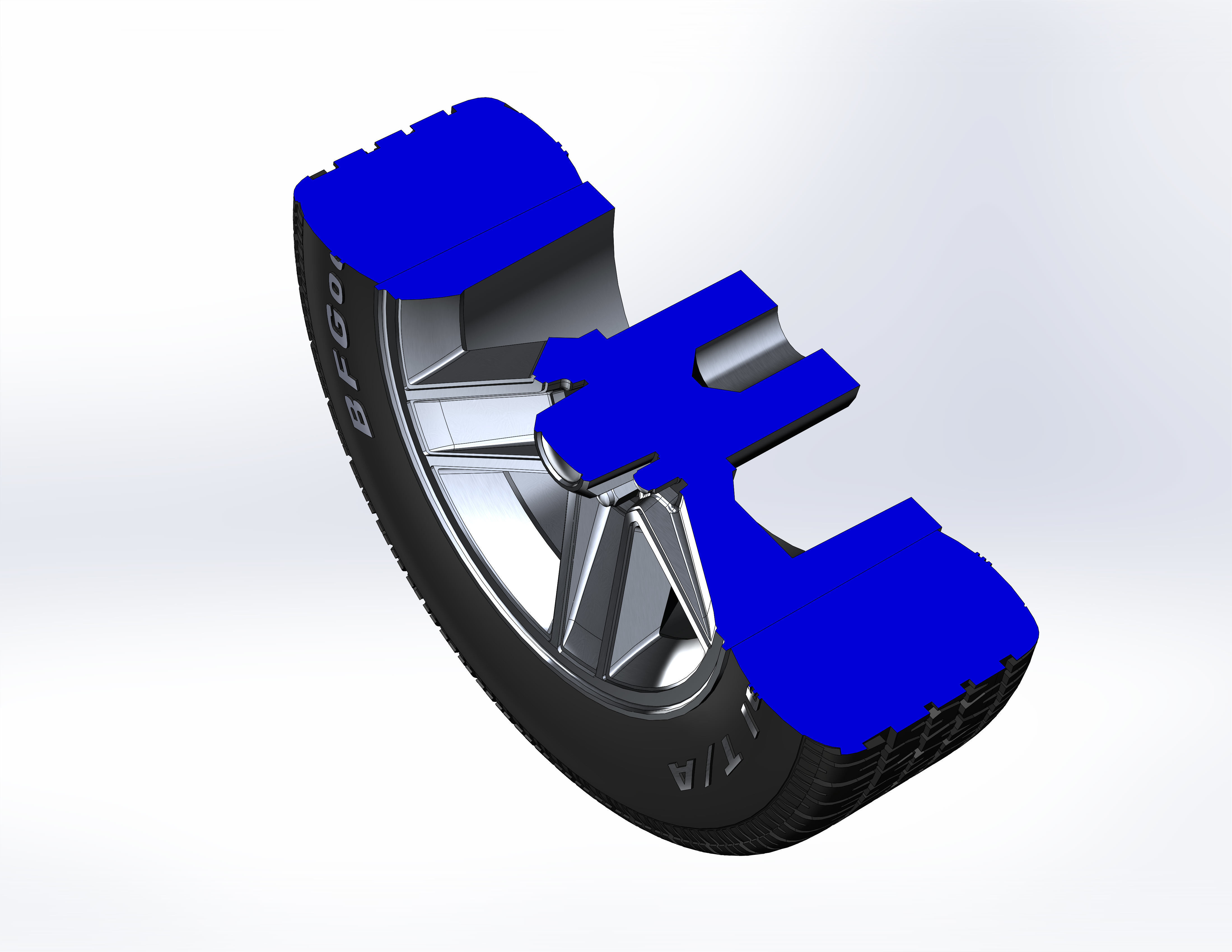 Wheels for scale model of Camaro Z28 1982 3D print model_8