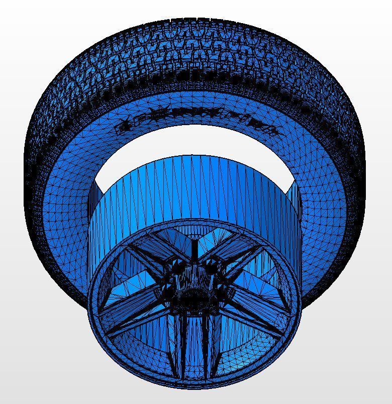 Wheels for scale model of Camaro Z28 1982 3D print model_9