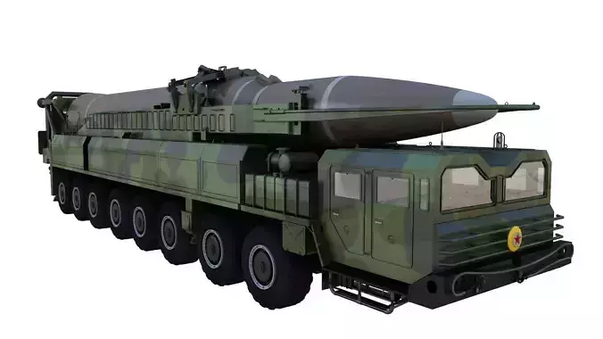 Hwaseong14 Missile launch vehicle 3D model
