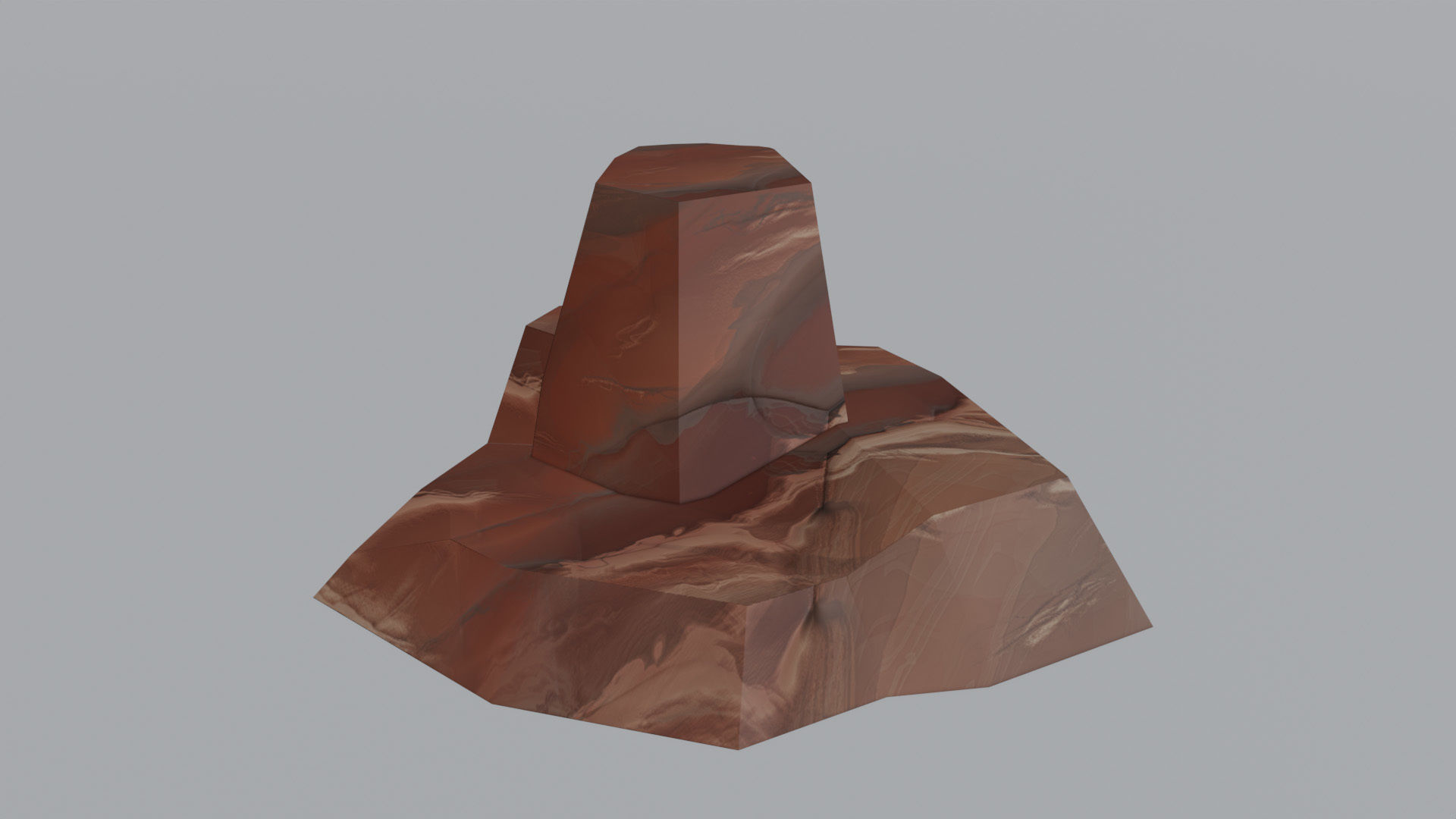 Stylized rocks Pack pbr Low-poly 3D model_3