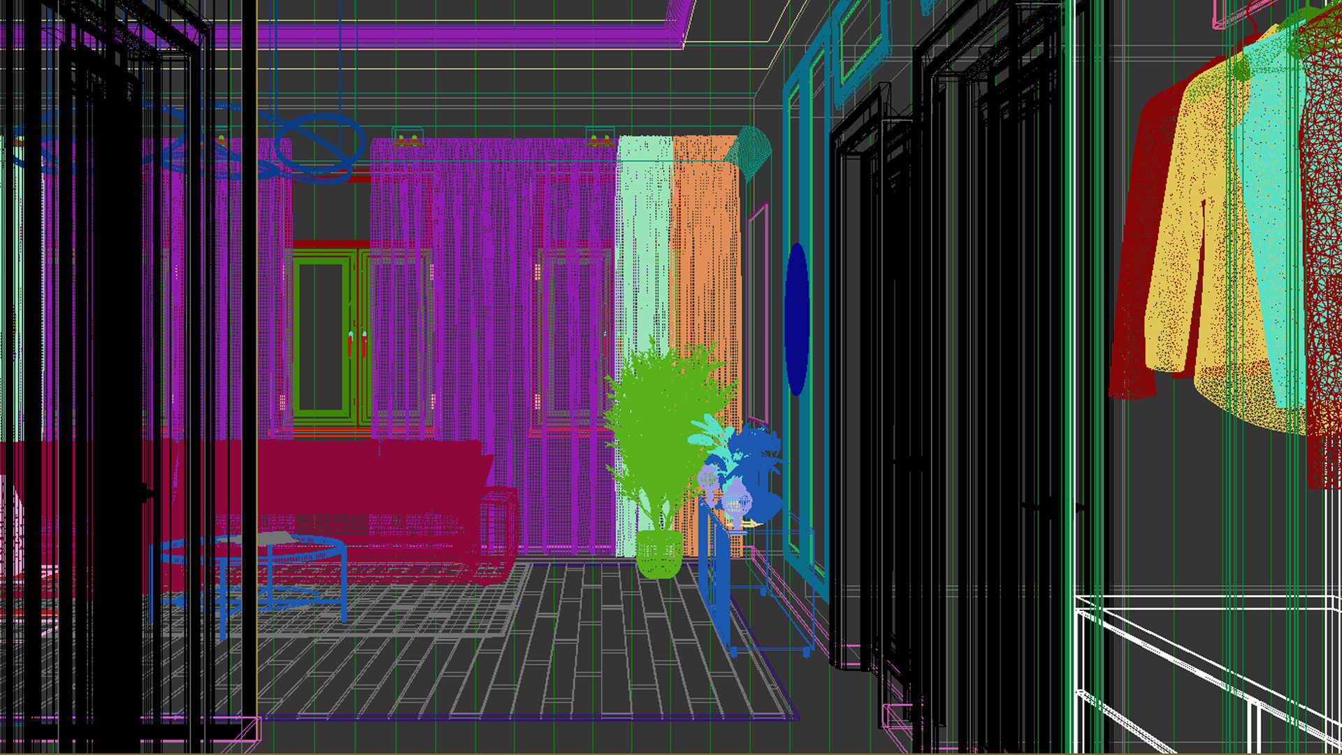 Holl interior design 3D model_19