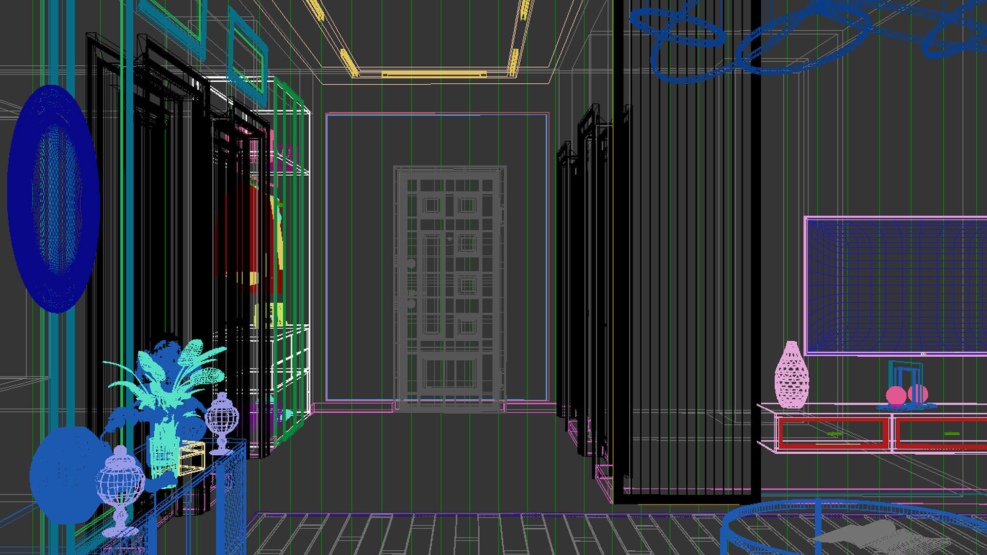 Holl interior design 3D model_16