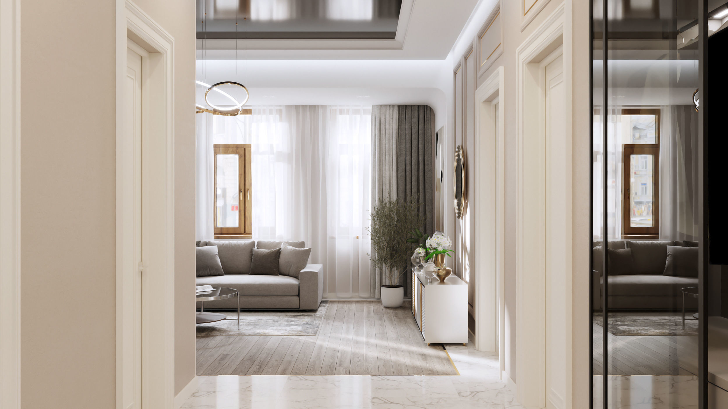 Holl interior design 3D model_6