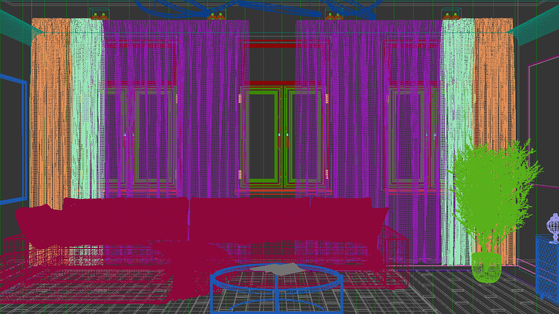 Holl interior design 3D model_20