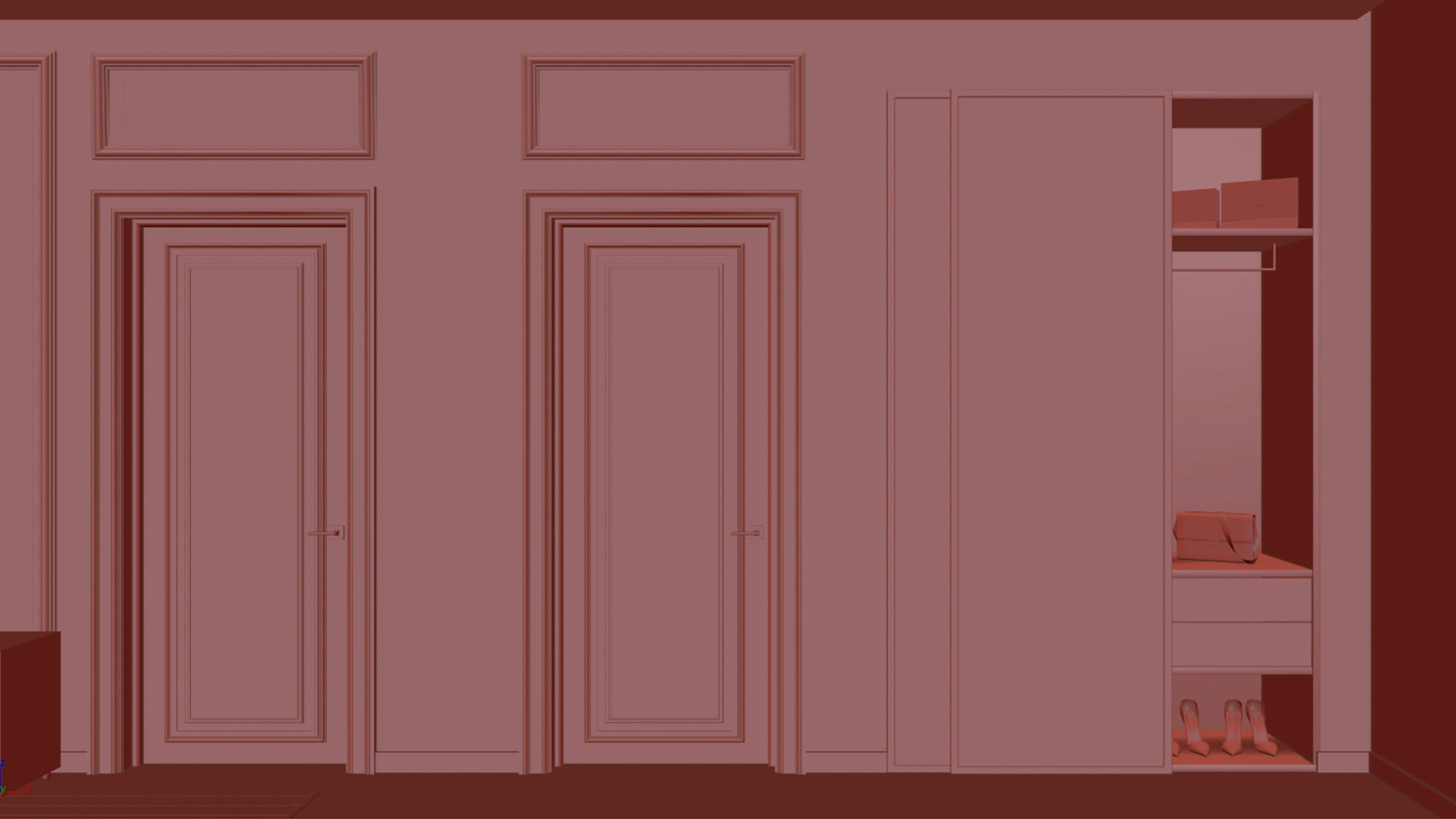 Holl interior design 3D model_11