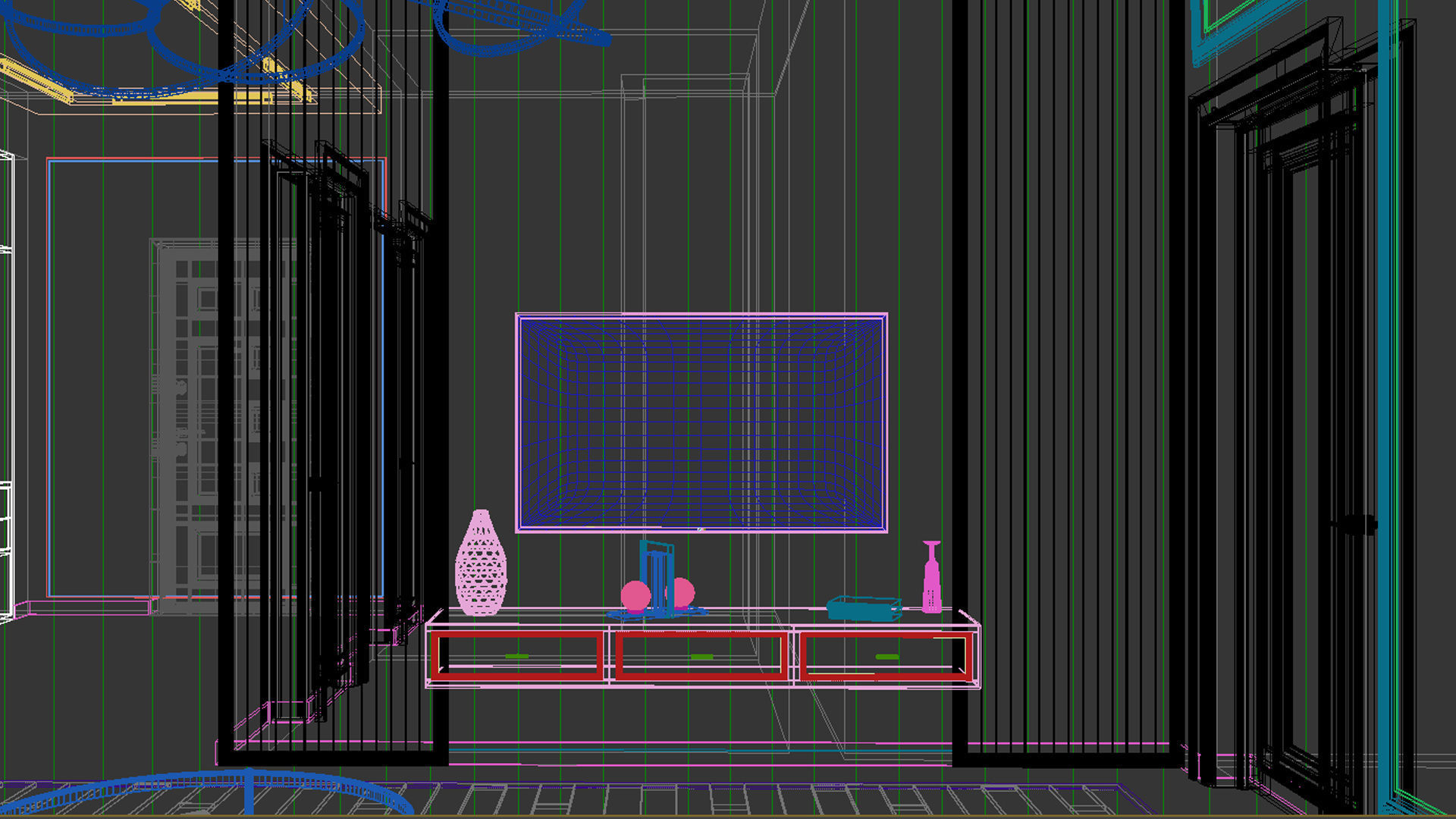 Holl interior design 3D model_14