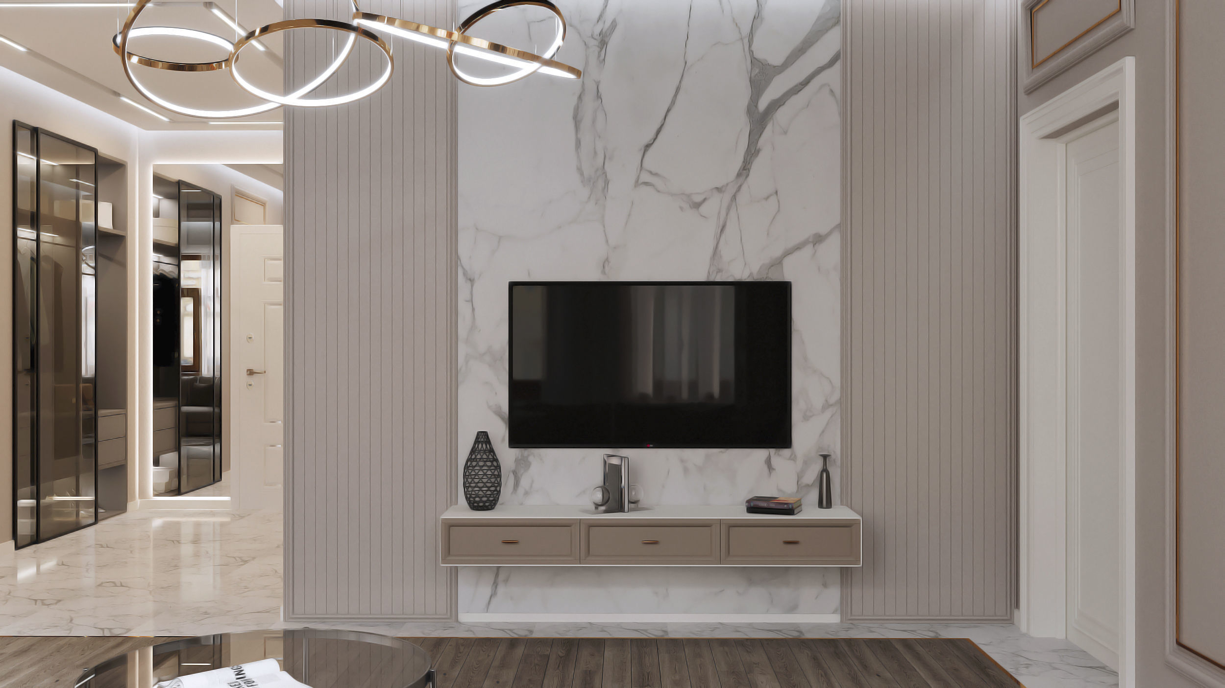 Holl interior design 3D model_3