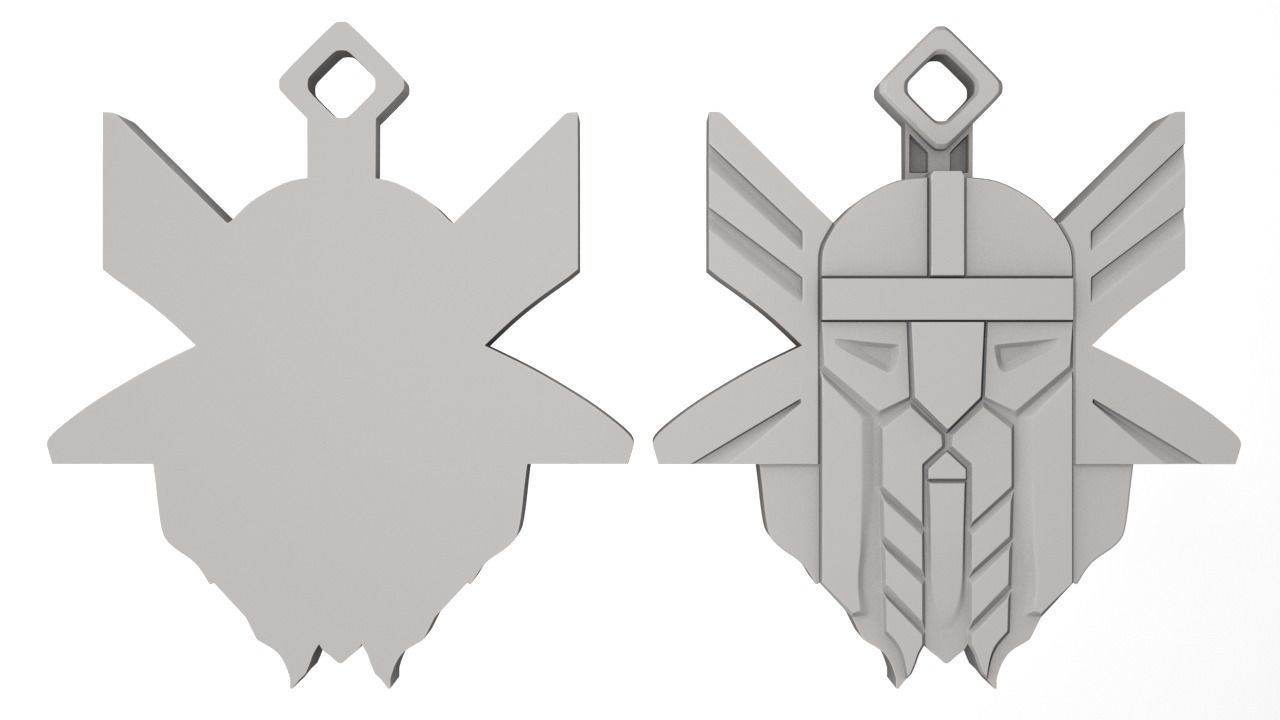 Dwarf Pendant 3D print model_2