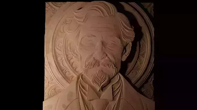 Alexander Graham Bell CNC 3d Print High Relief Sand Casting