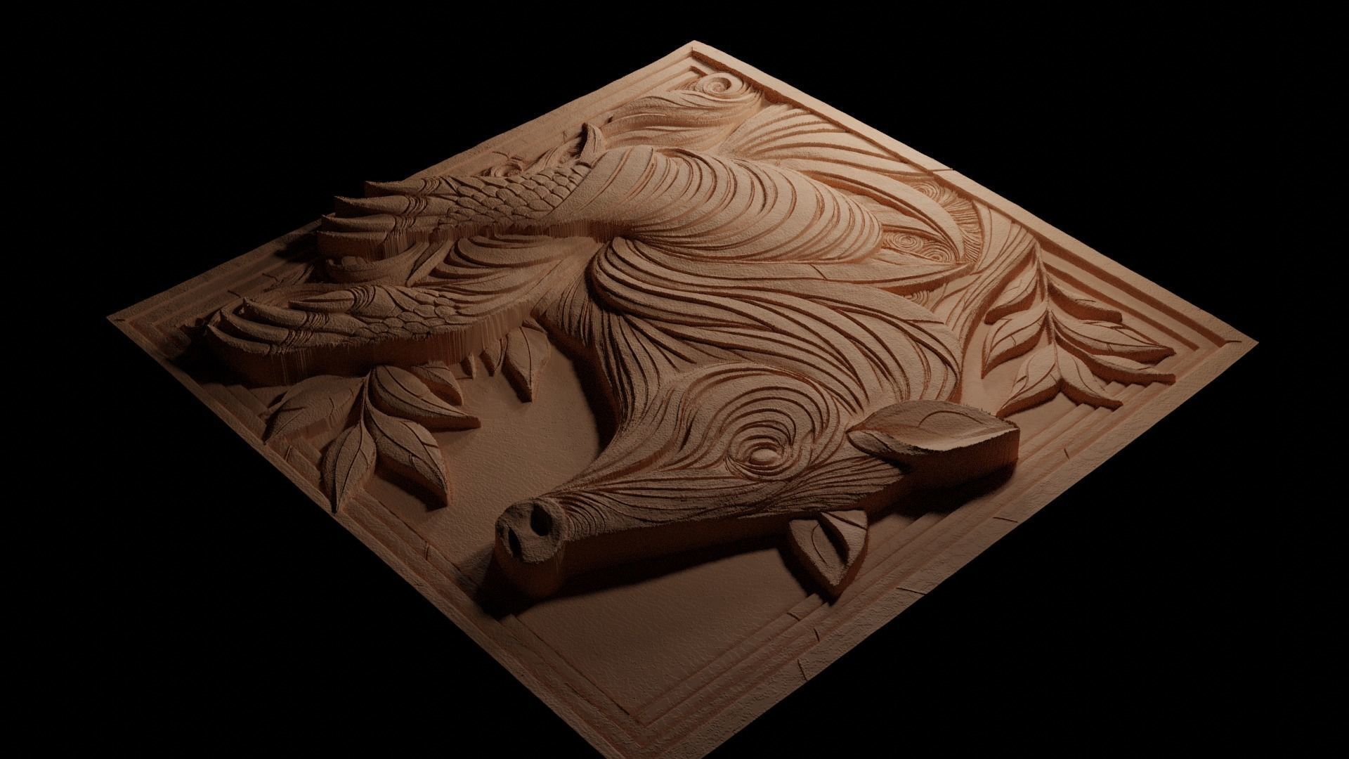 Aardvark CNC 3d Print High Relief Sand Casting 3D print model_3