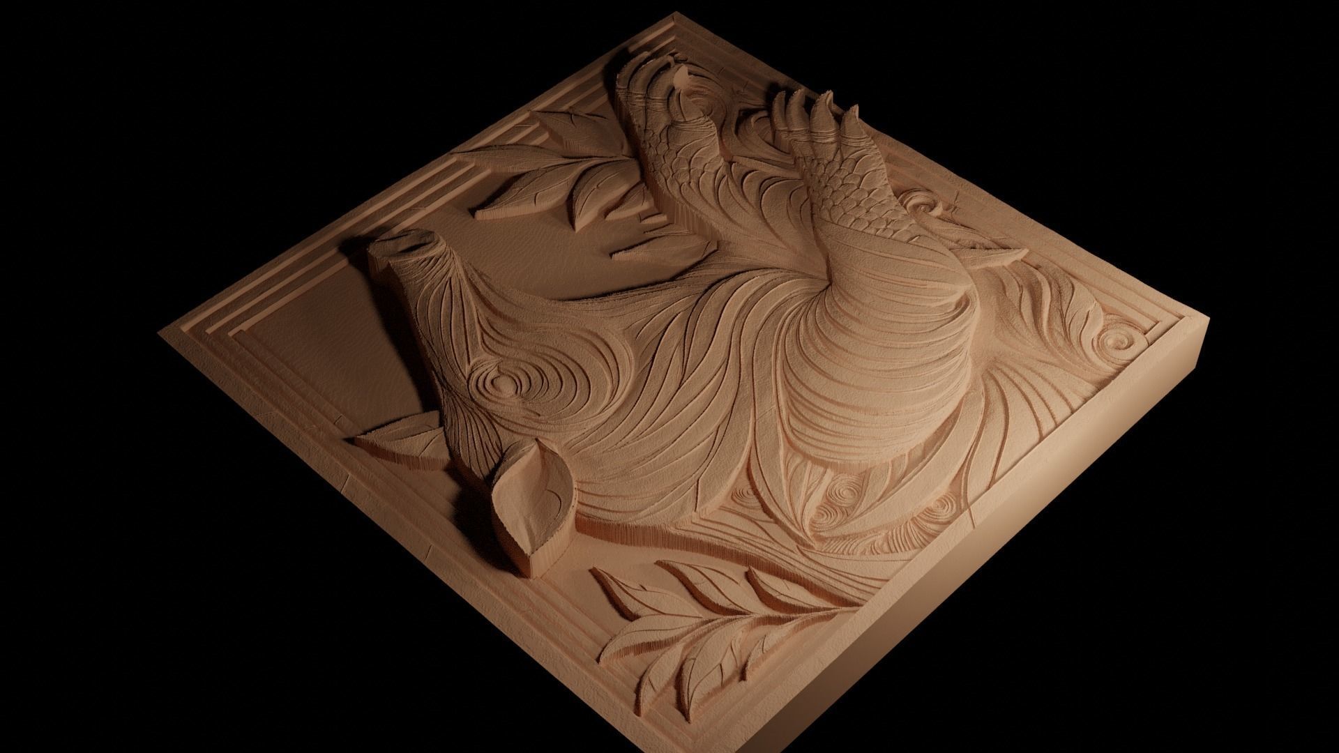 Aardvark CNC 3d Print High Relief Sand Casting 3D print model_4