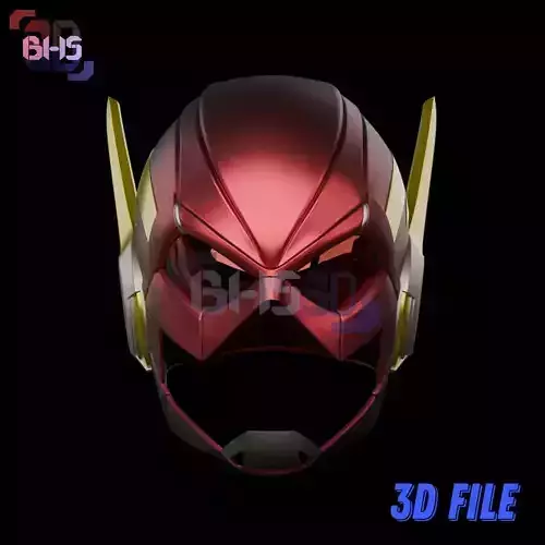 The Flash SuicideSquad Helmet 3D Digital Download