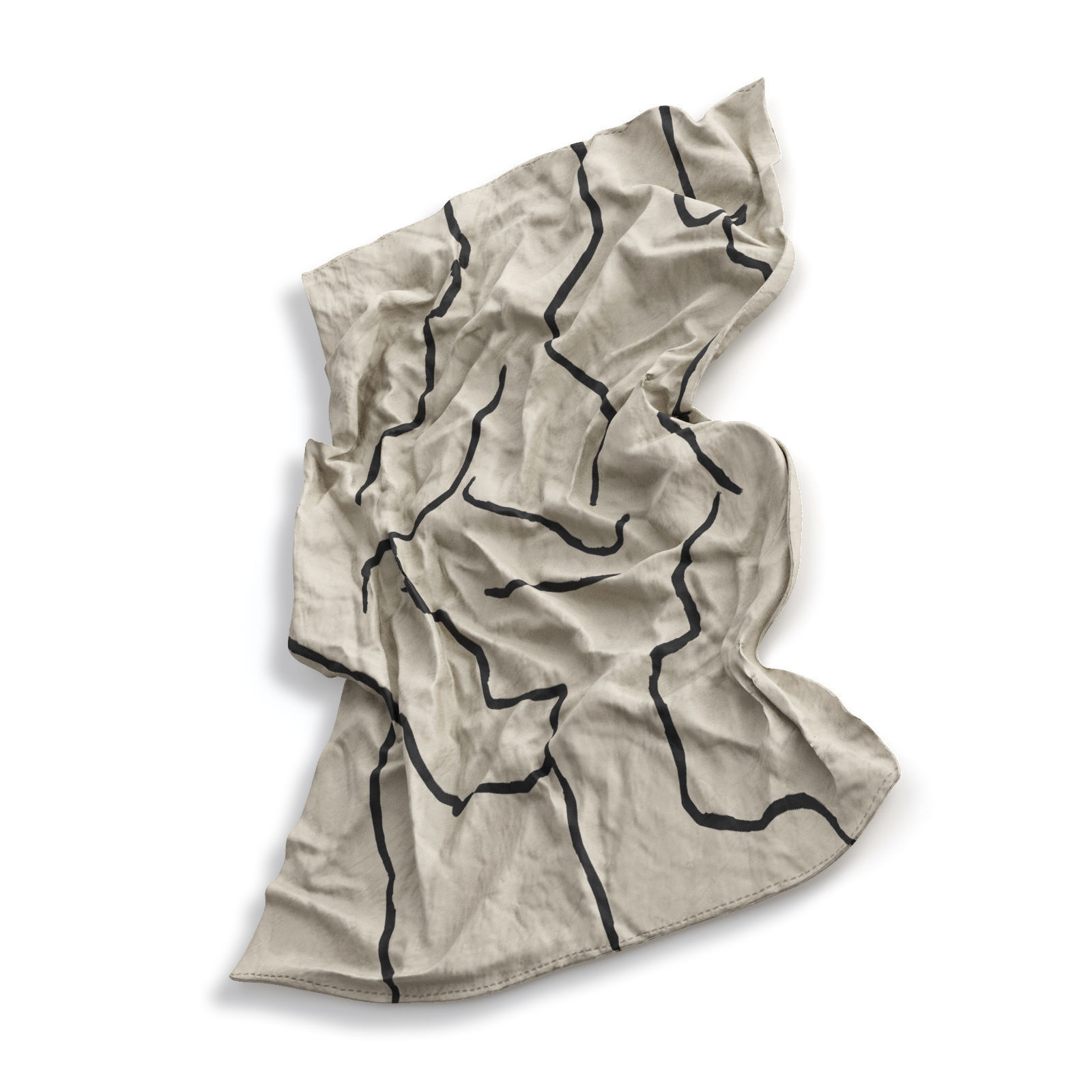 Linear Crunch 2018 wall art 3D model_2