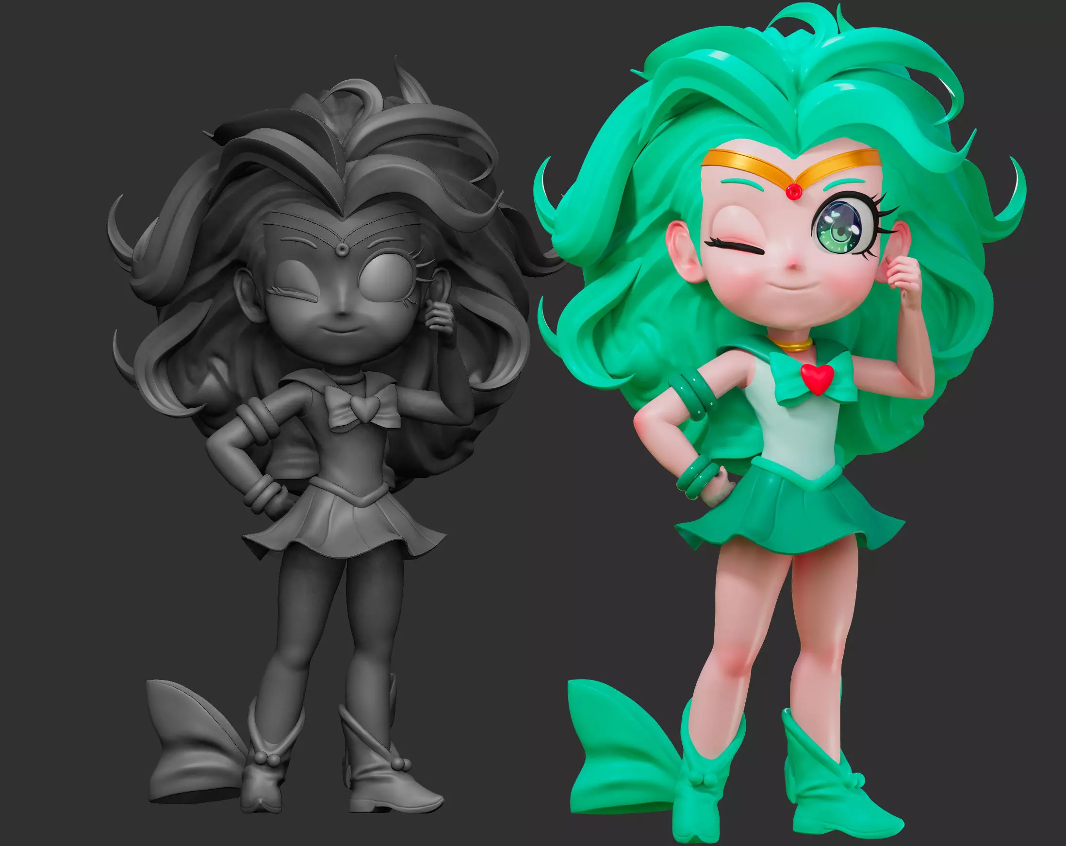 Sailor moon chibi free download Free 3D print model