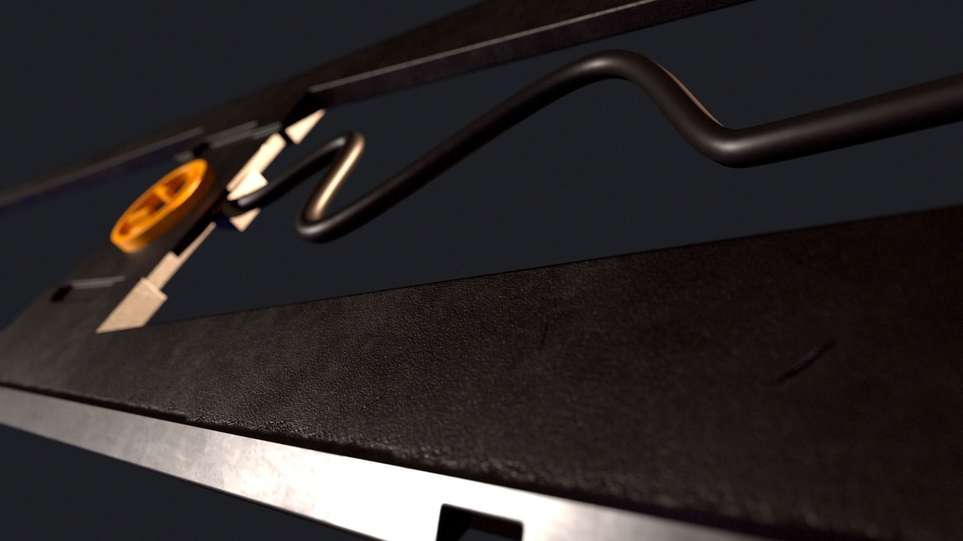 Sci Fi Sword V3 Gameasset Low-poly 3D model_4