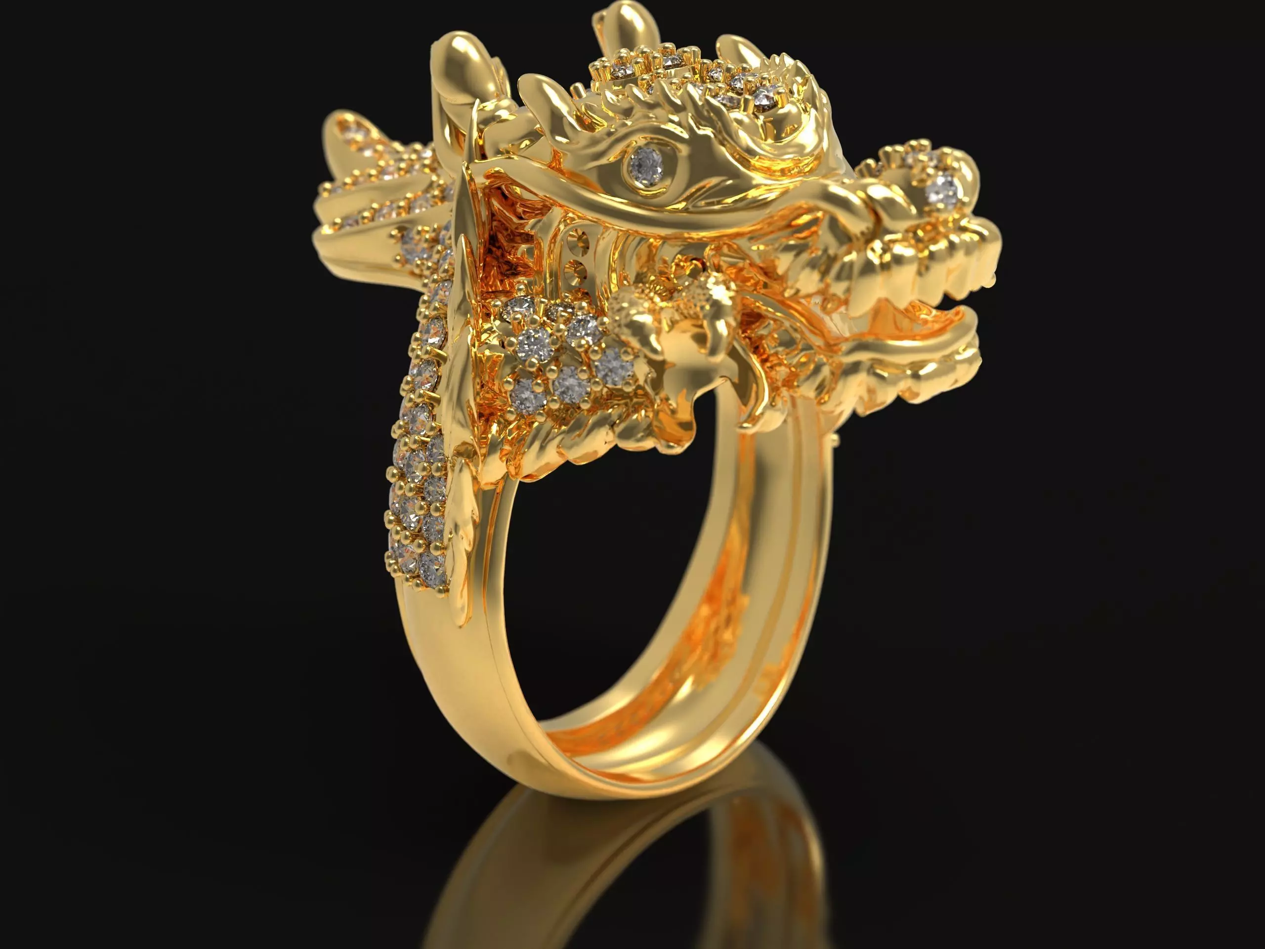 DRAGON RING 3D print model