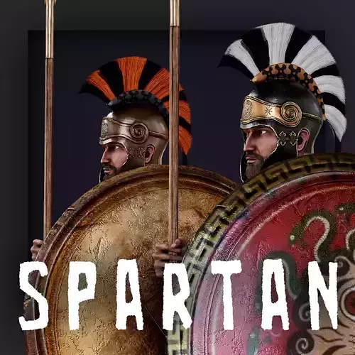 SPARTAN1 Low-poly 3D model