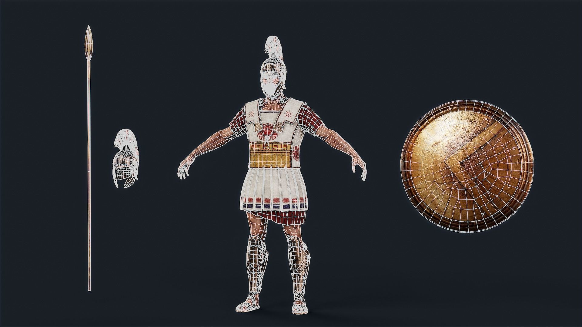 SPARTAN1 Low-poly 3D model_20