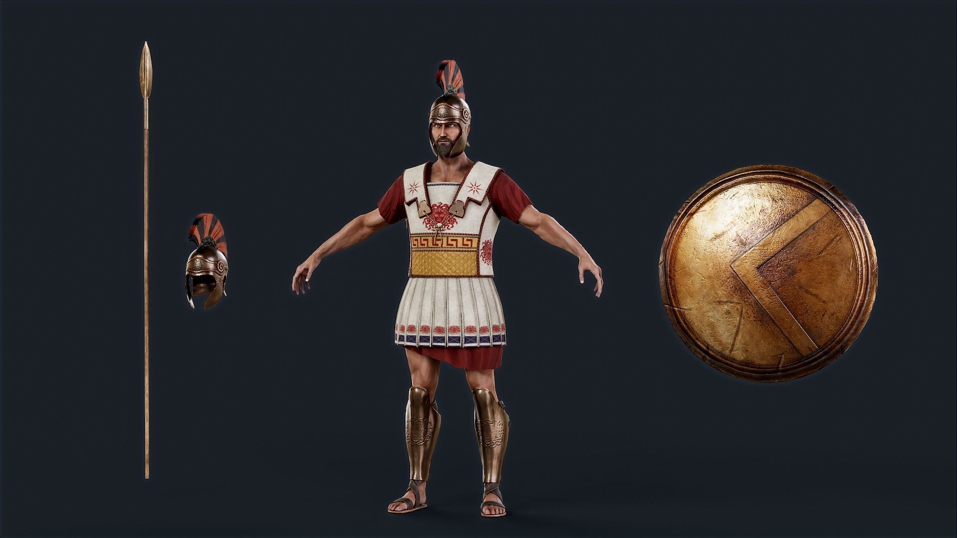 SPARTAN1 Low-poly 3D model_14