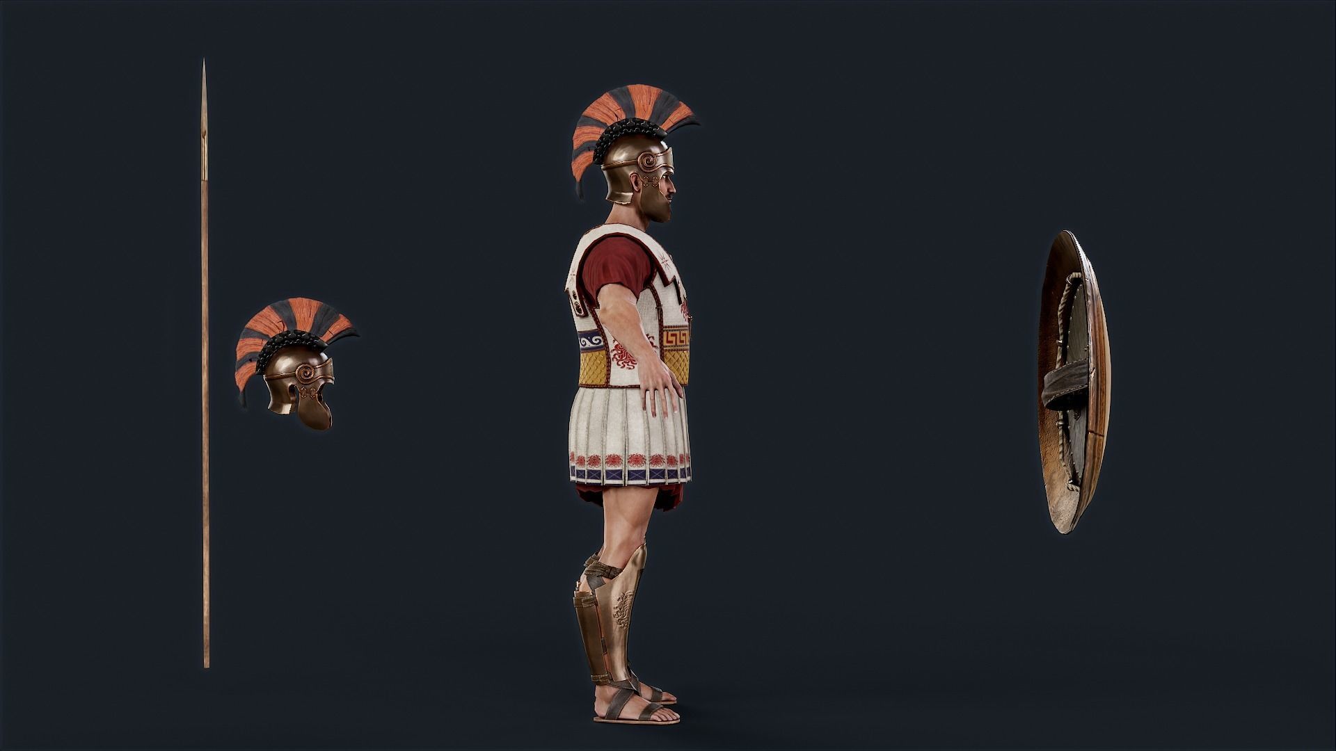 SPARTAN1 Low-poly 3D model_15