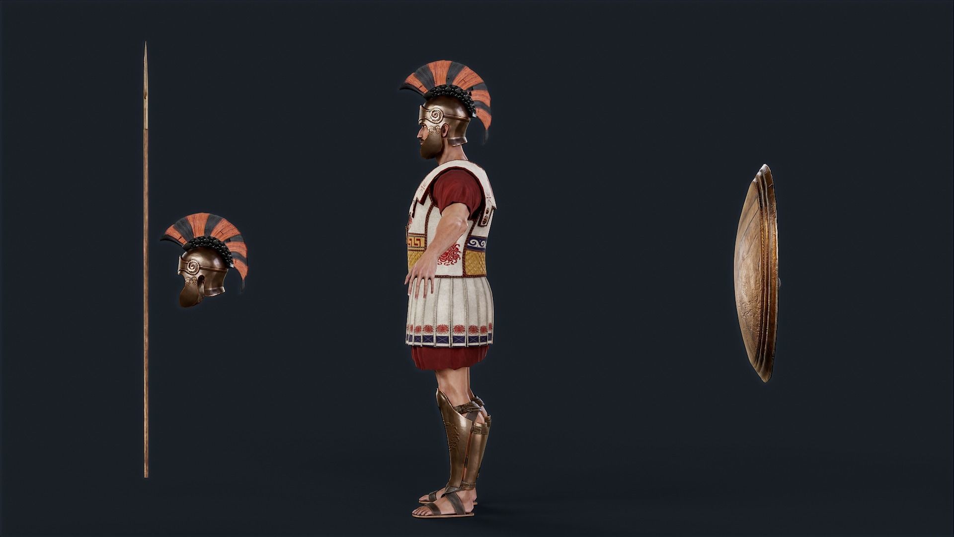 SPARTAN1 Low-poly 3D model_17