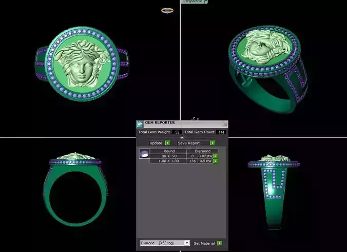 Medusa Pendant 3d print model free download