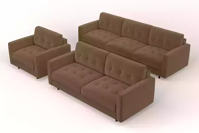 Sofa Set Leather Fabric Velvet