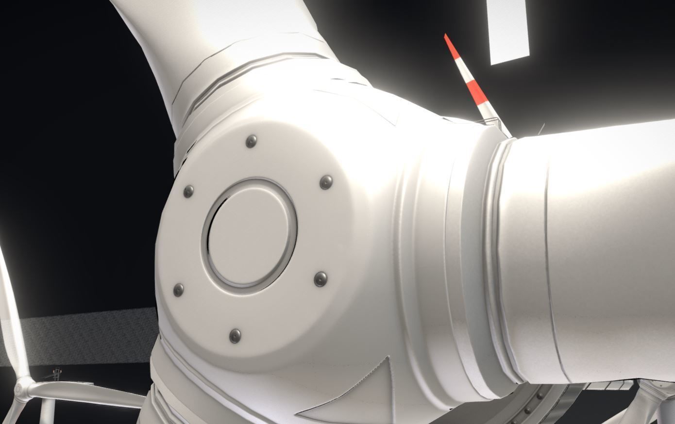 E3 Wind Turbine NH160m RD138m Low-poly 3D model_17